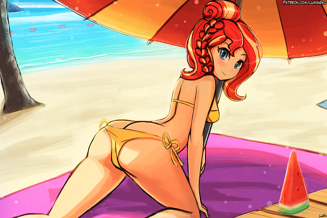 Sunset Shimmer Day at the Beach