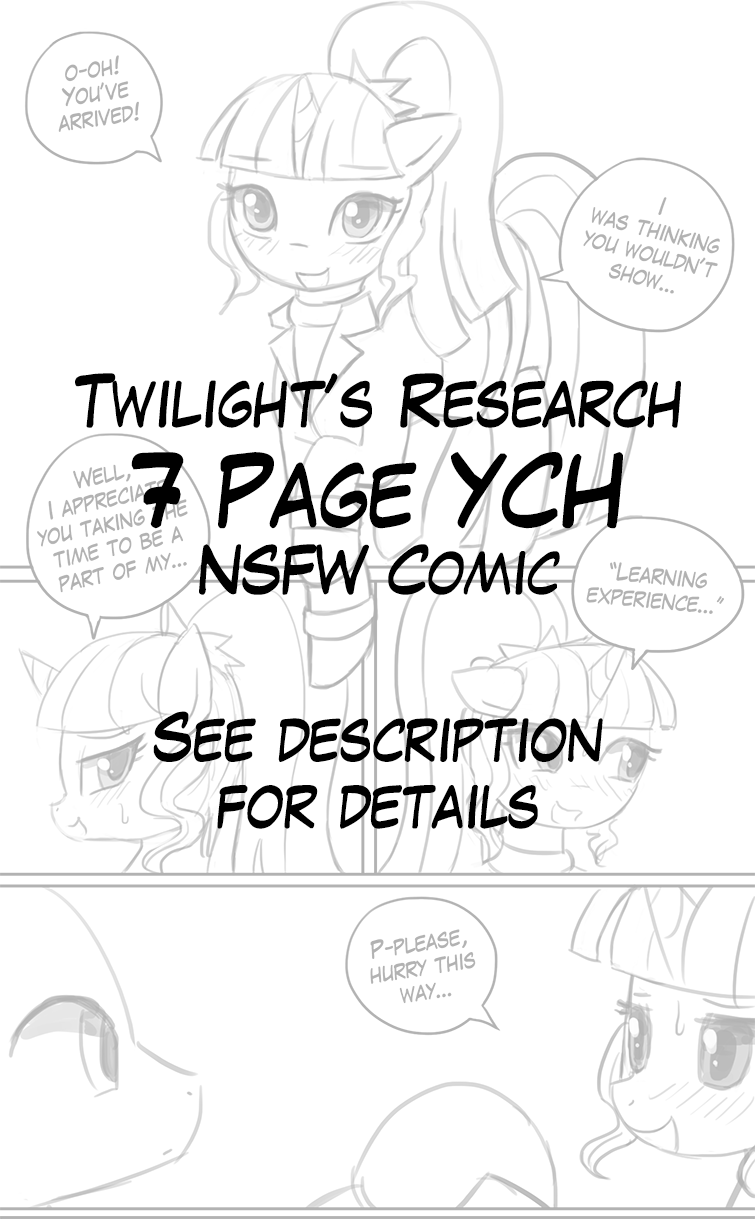 (NSFW Comic YCH) Twilight’s Research