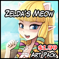 Zelda's Meow Art Pack!