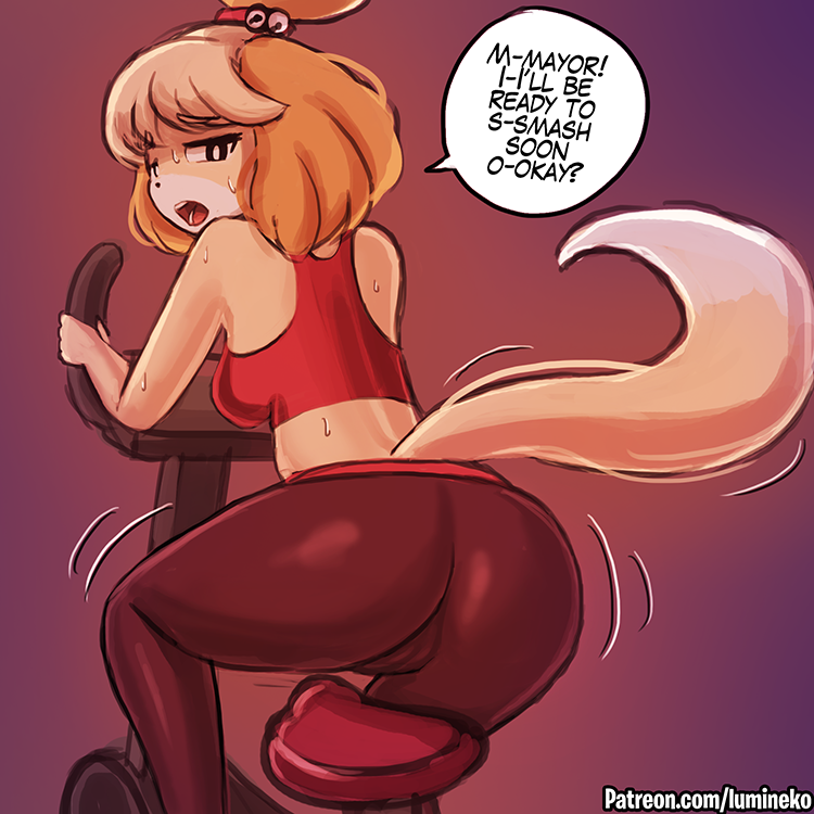 Speed Paint!Isabelle is working out for smash!For the 5 HQ+NSFW Variants:ht...
